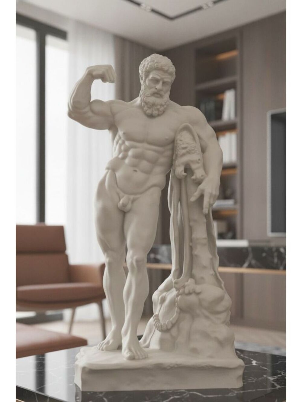 Hercules Farnese Statue - Greek Mythology Bust - Luxury Gym Decor - Bodybuilding